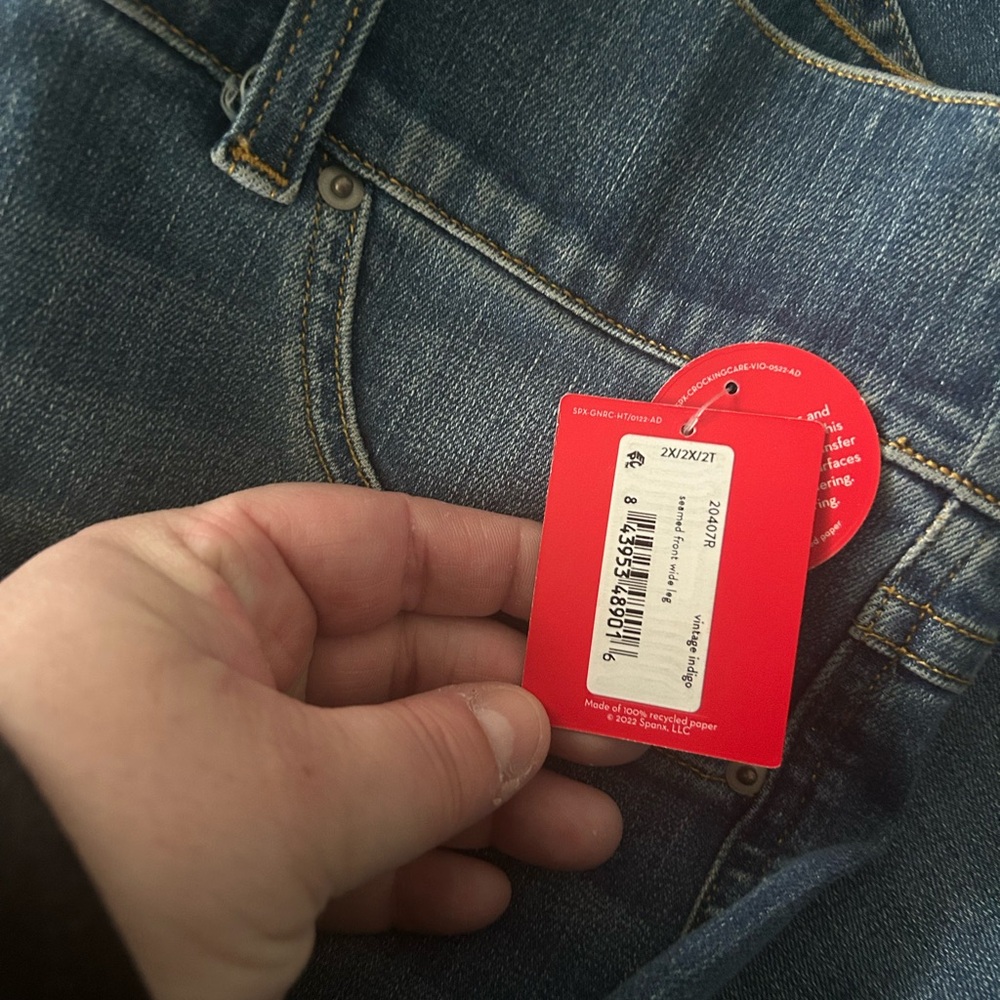 Spanx Wide Leg Plus Size Jeans